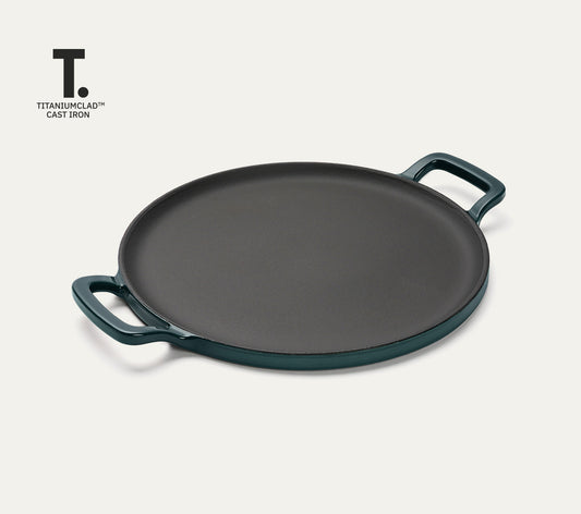 TitaniumClad™  Cast Iron Tawa 30cm - Teal