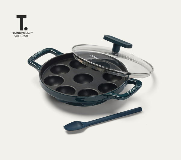 Ember TitaniumClad™ Cast Iron Appe Pan (20 cm) - Teal