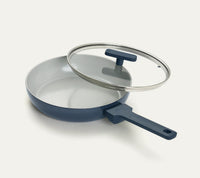 Frypan 24cm with glass lid (2.0) - Nilgiri Blue