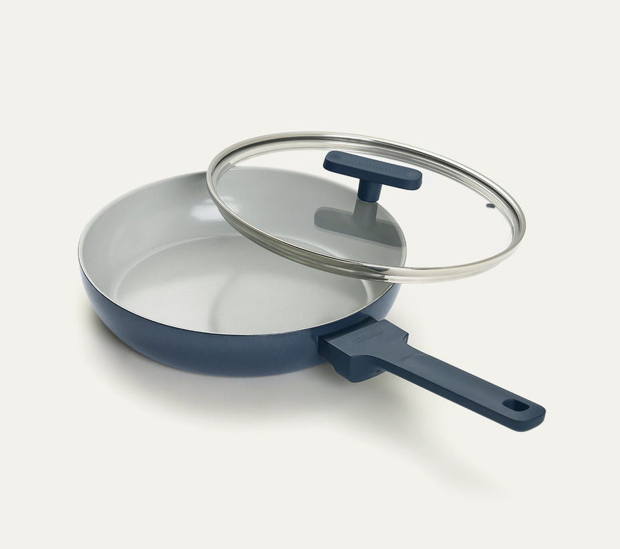 Frypan 24cm with glass lid (2.0) - Nilgiri Blue