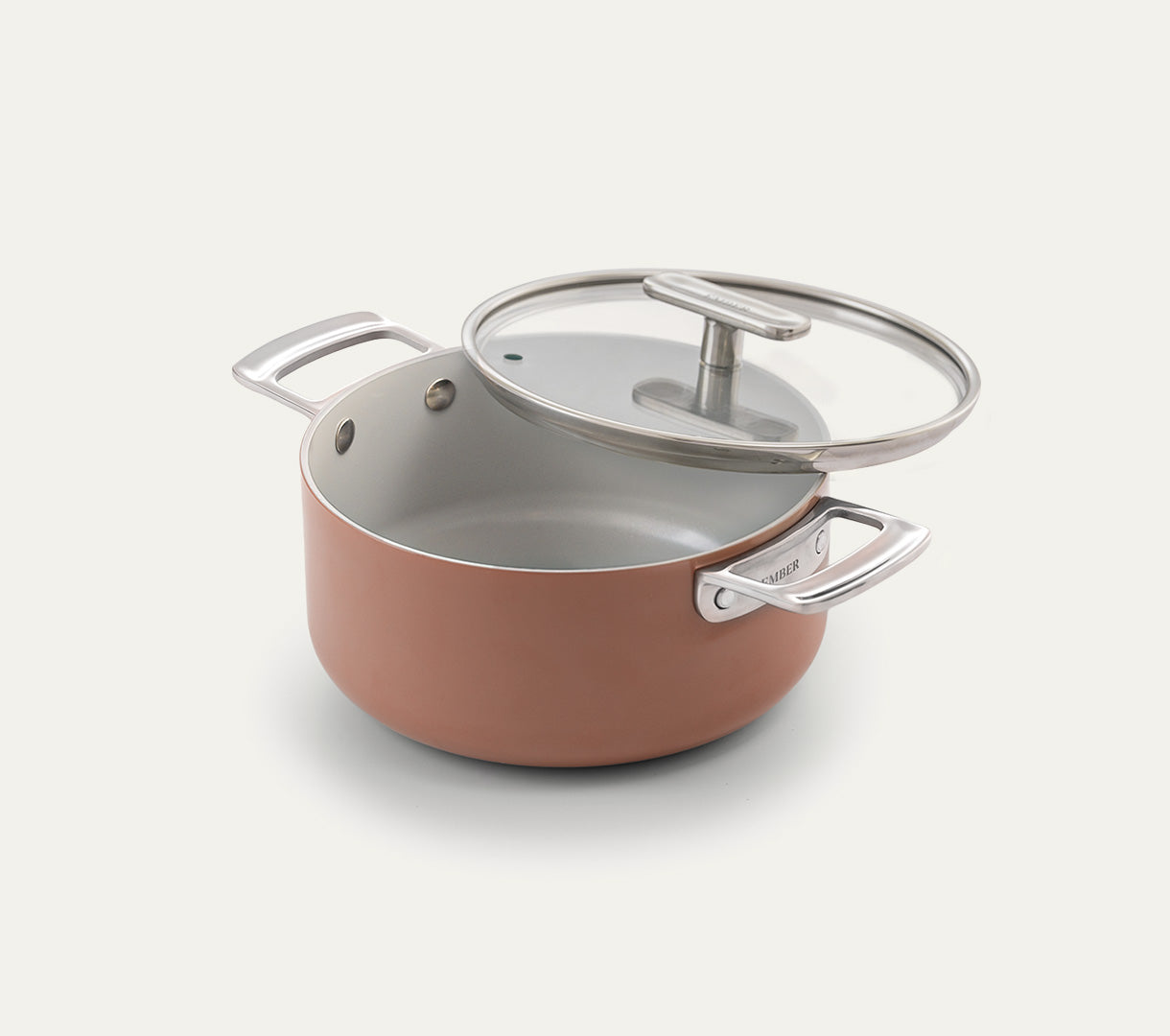 Mini Dutch Oven 20cm with glass lid - Jaipur Terracotta