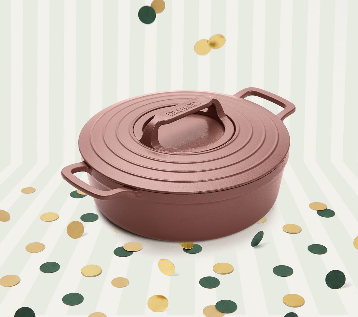 Pre-Seasoned Cast Iron Dutch Oven 27cm - Jaipur Terracotta