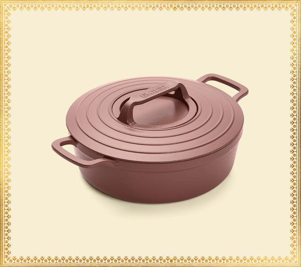Pre-Seasoned Cast Iron Dutch Oven 27cm - Jaipur Terracotta