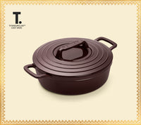 TitaniumClad™  Cast Iron Dutch Oven 27cm - Wine