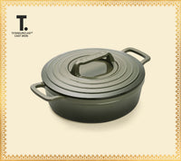 TitaniumClad™  Cast Iron Dutch Oven 27cm - Sage
