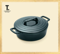 TitaniumClad™  Cast Iron Dutch Oven 27cm - Teal