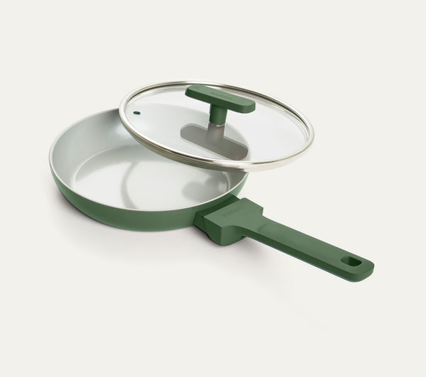 Mini Frypan with Glass Lid 20cm - Coorg Green
