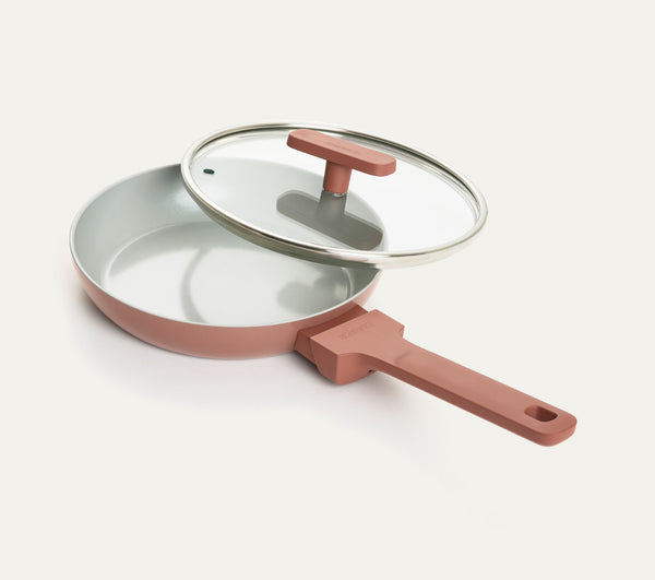 Mini Frypan with Glass Lid 20cm - Jaipur Terracotta
