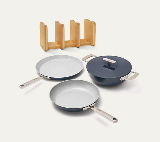Everyday Cookware Trio (with storage) - Nilgiri Blue