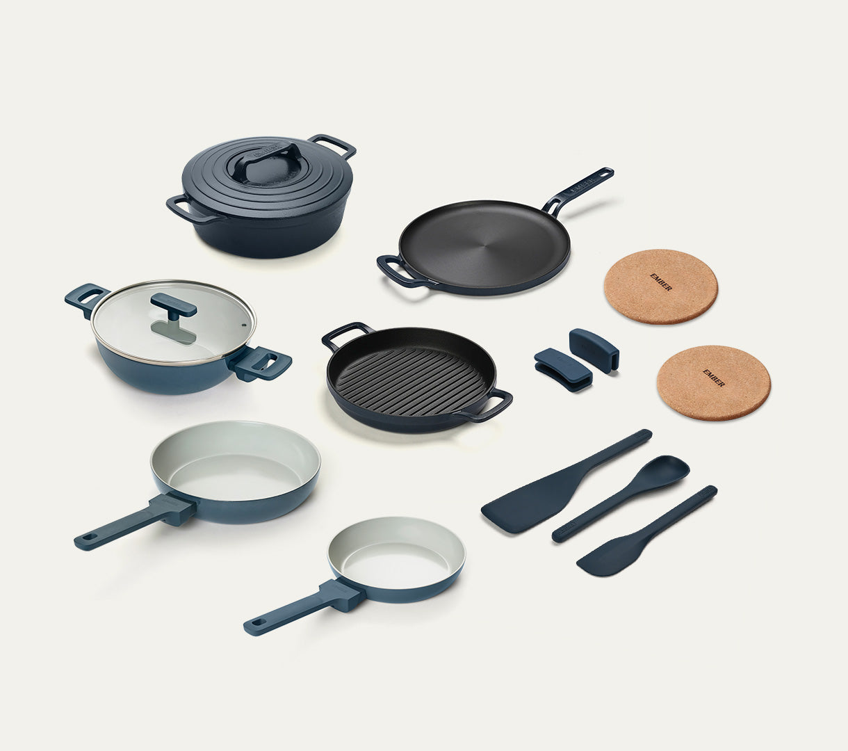 The Ember Kitchen Set - Nilgiri Blue