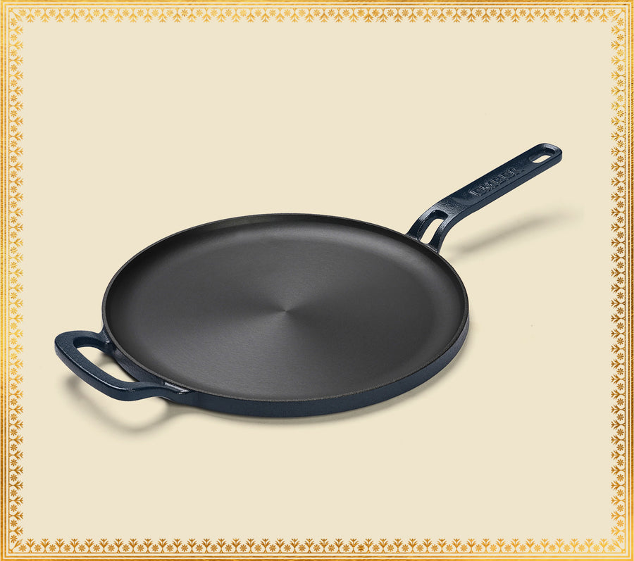 Pre-Seasoned Tawa 27 cm - Nilgiri Blue