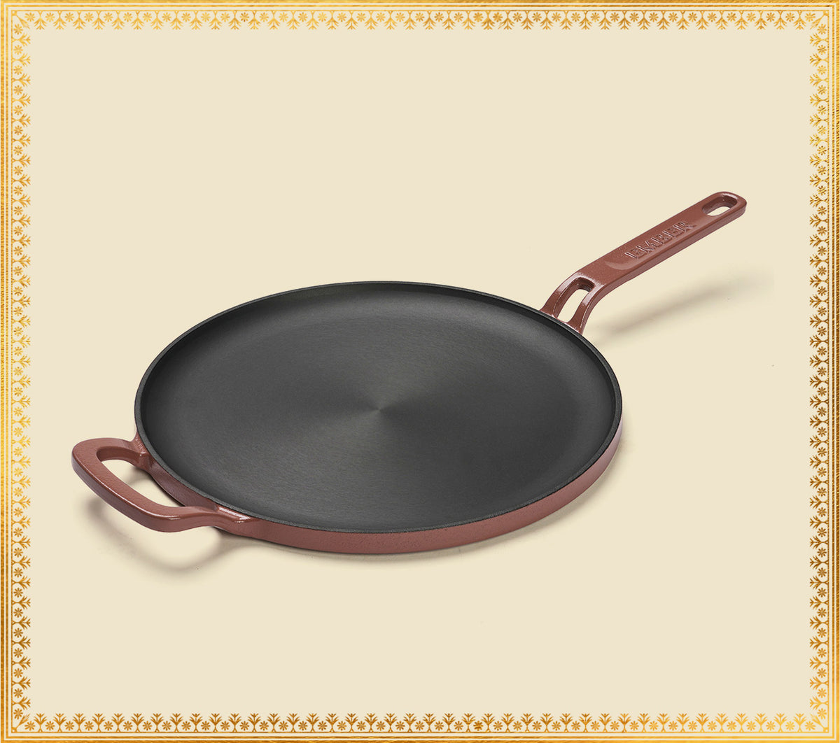 Pre-Seasoned Tawa 27 cm - Jaipur Terracotta