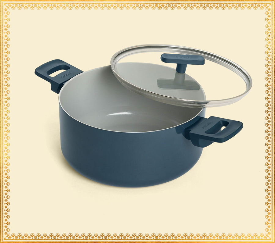 Dutch Oven 24cm with glass lid - Nilgiri Blue