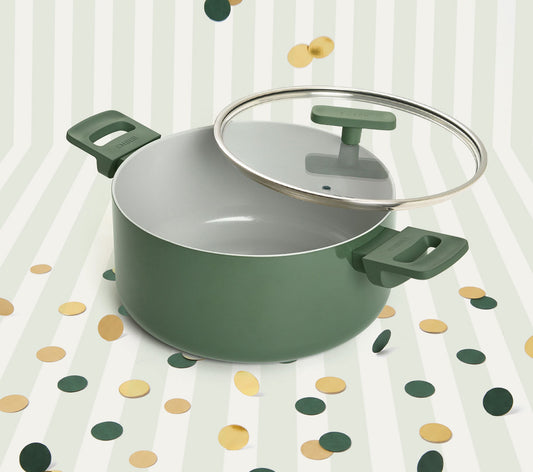 Dutch Oven 24cm with glass lid - Coorg Green