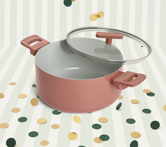Dutch Oven 24cm with glass lid - Jaipur Terracotta