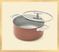 Dutch Oven 24cm with glass lid - Jaipur Terracotta