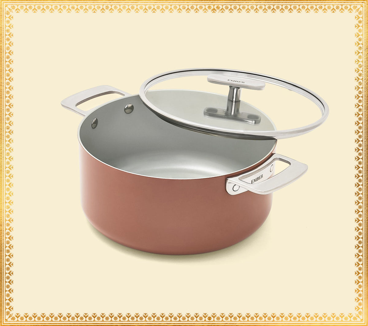 Dutch Oven 24cm with glass lid - Jaipur Terracotta