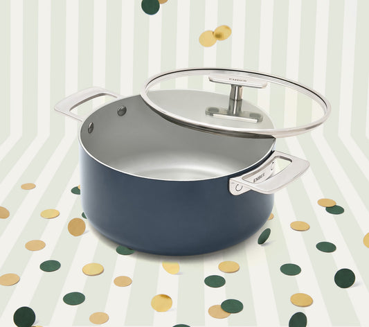 Dutch Oven 24cm with glass lid - Nilgiri Blue