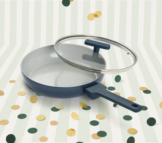 Frypan 24cm with glass lid (2.0) - Nilgiri Blue