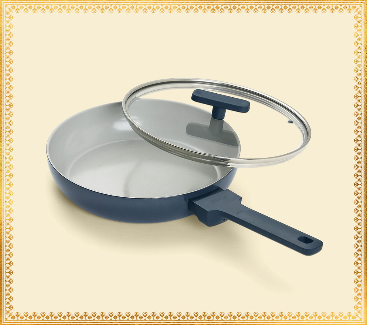 Frypan 24cm with glass lid (2.0) - Nilgiri Blue