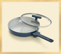 Frypan 24cm with glass lid (2.0) - Nilgiri Blue