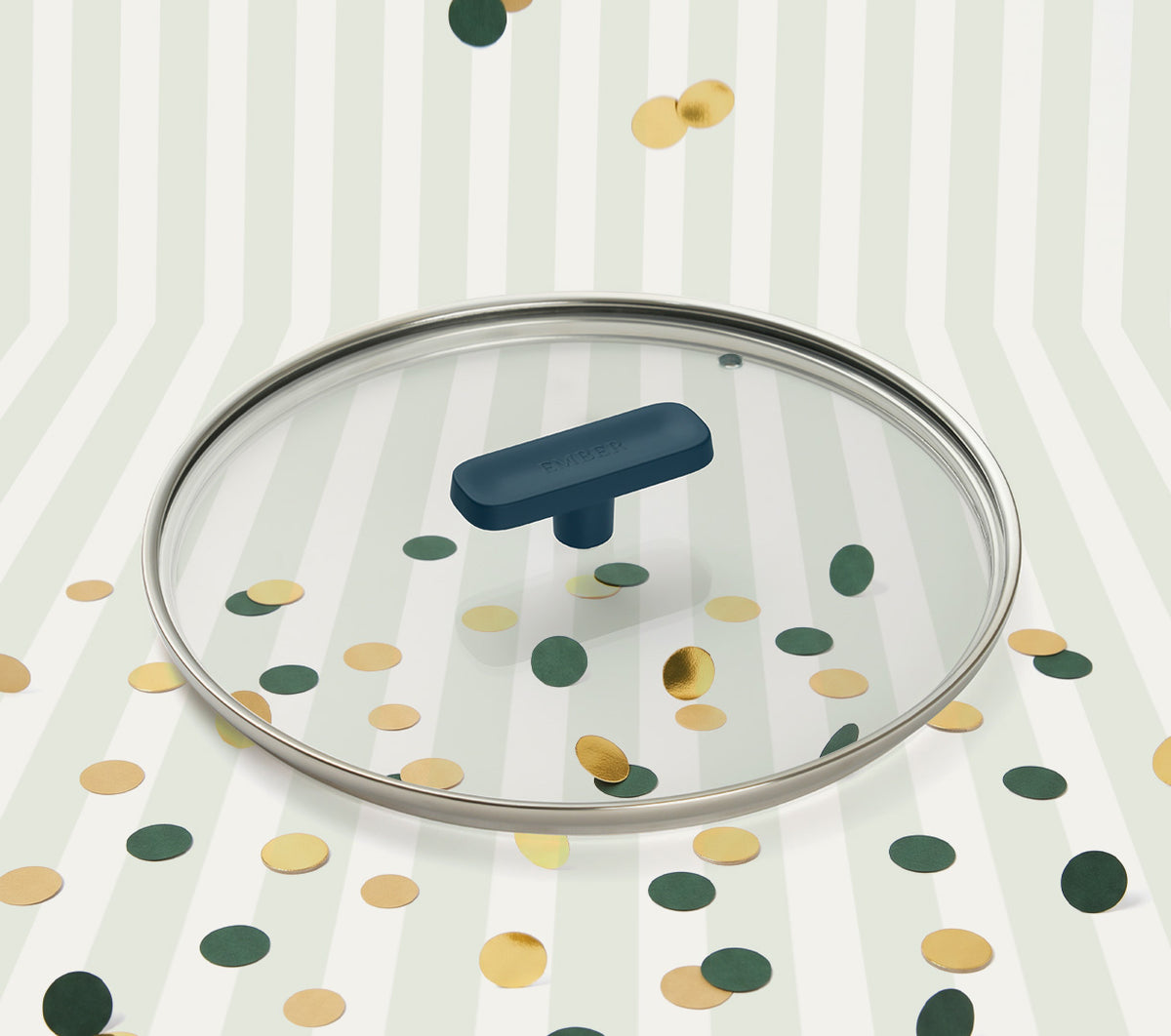 Glass Lid 24cm - Nilgiri Blue