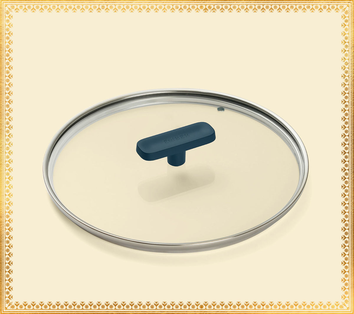 Glass Lid 24cm - Nilgiri Blue