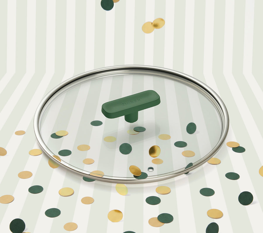 Glass Lid 24cm - Coorg Green