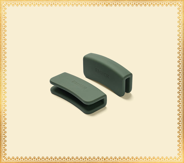 Ember Silicone Handle Holder (Set of 2) - Coorg Green
