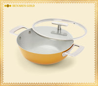 Kadai 24cm with glass lid - Benares Gold