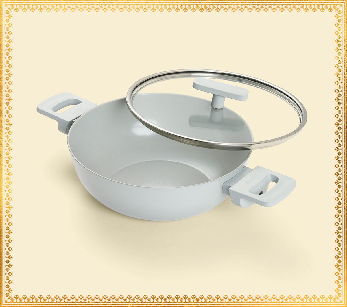 Kadai 24cm with glass lid - Himalayan Mist