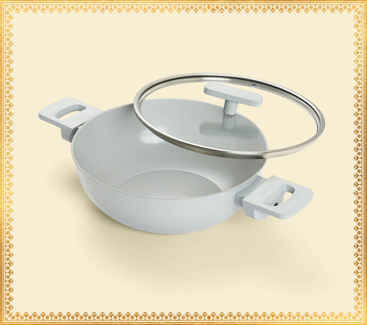 Kadai 24cm with glass lid - Himalayan Mist