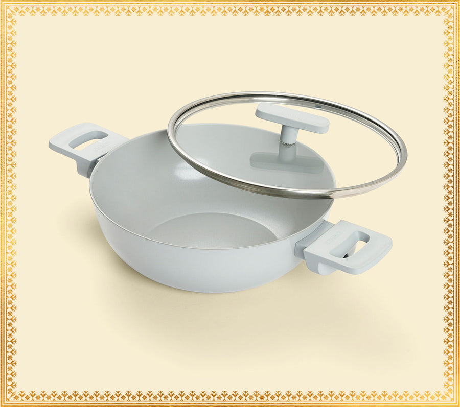 Kadai 24cm with glass lid - Himalayan Mist