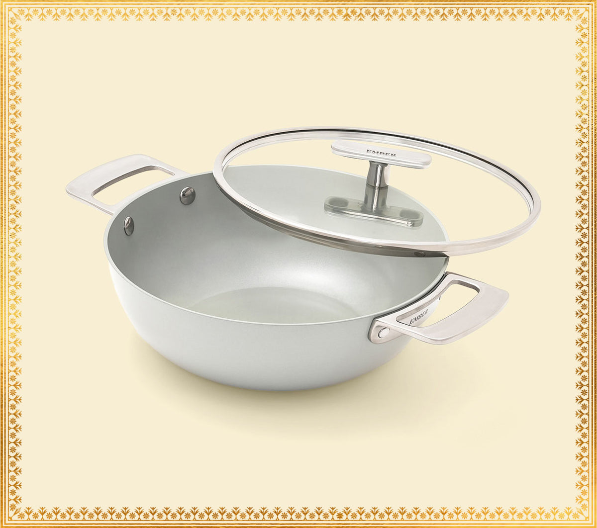 Kadai 24cm with glass lid - Himalayan Mist