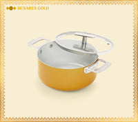Mini Dutch Oven 20cm with glass lid - Benares Gold