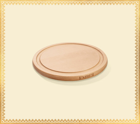 Ember Cast Iron Magnetic Trivet - Wood