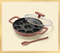 Ember Pre-Seasoned Cast Iron Appe Pan (20 cm) - Jaipur Terracotta