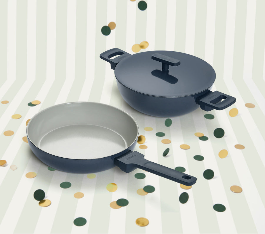 Ember Frypan + Kadai Duo - Nilgiri Blue