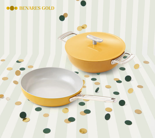 Ember Kadai + Frypan Duo - Benares Gold