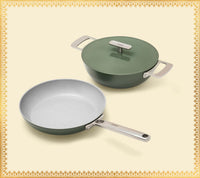 Ember Frypan + Kadai Duo - Coorg Green