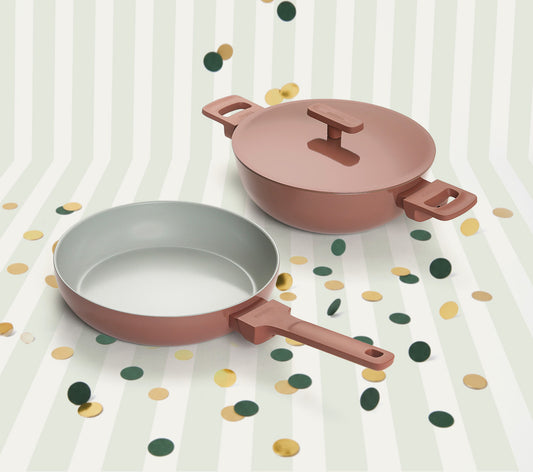 Ember Frypan + Kadai Duo - Jaipur Terracotta