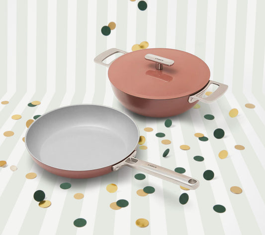 Ember Frypan + Kadai Duo - Jaipur Terracotta