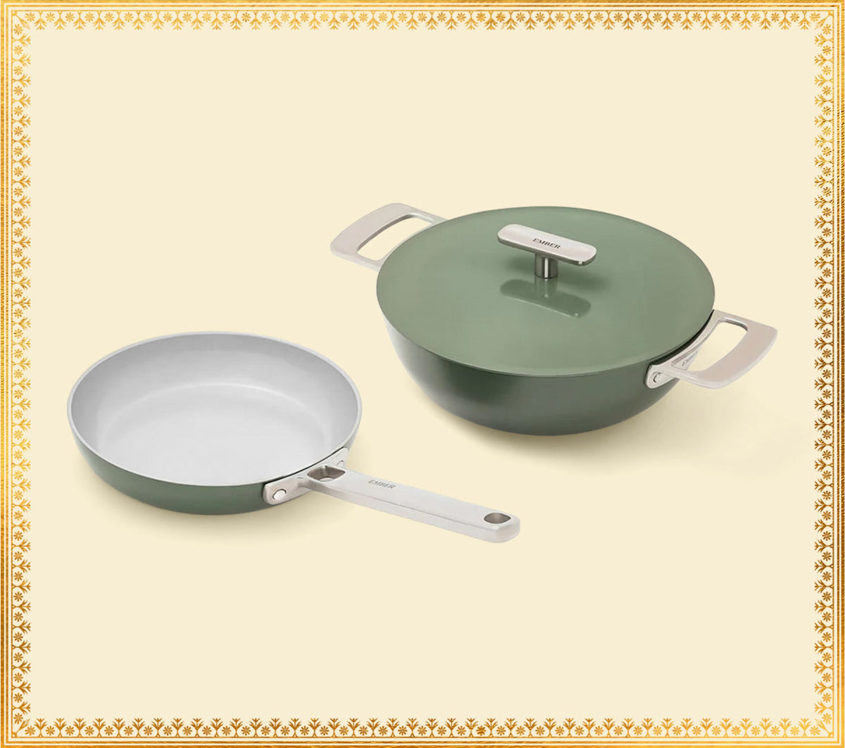 Ember Mini Frypan + Kadai Duo - Coorg Green