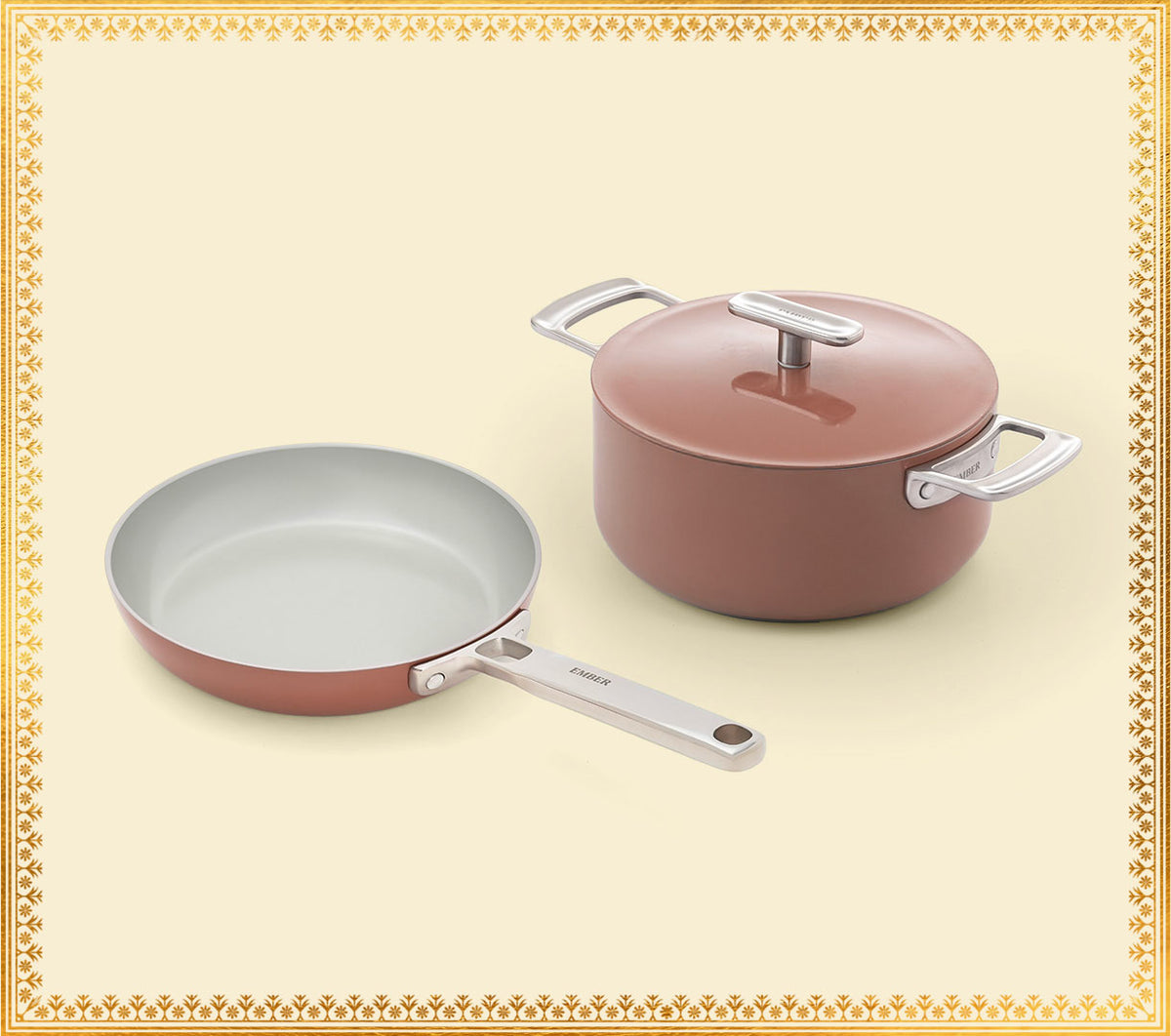 Ember Mini Frypan + Mini Dutch Oven Duo - Jaipur Terracotta