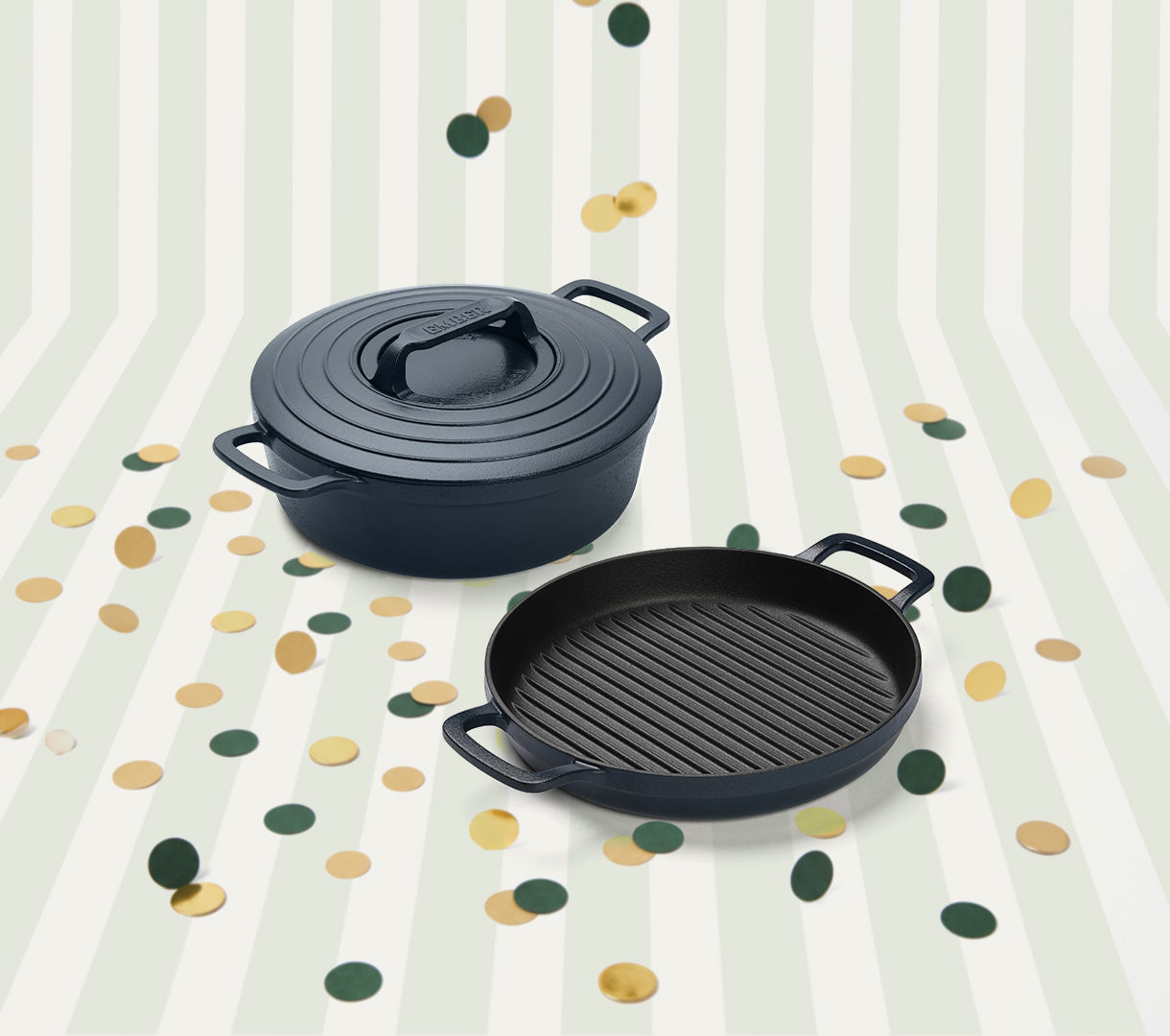 Shop Heavy Duty 2-Piece Cast Iron Cookware Bundle | Ember Cookware