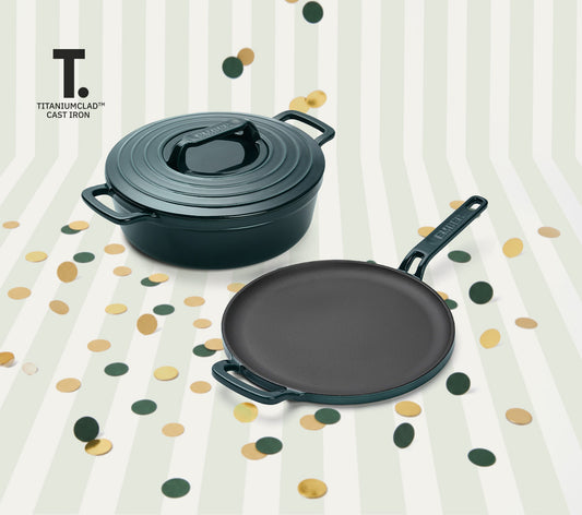 TitaniumClad™ Cast Iron Duo - Teal