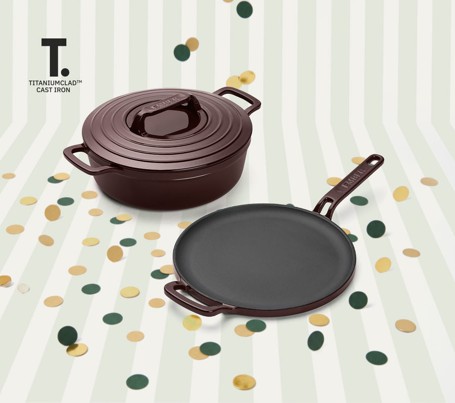 TitaniumClad Cast Iron - Set of 2