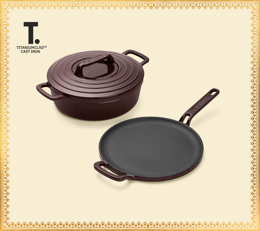 TitaniumClad™ Cast Iron Duo - Wine