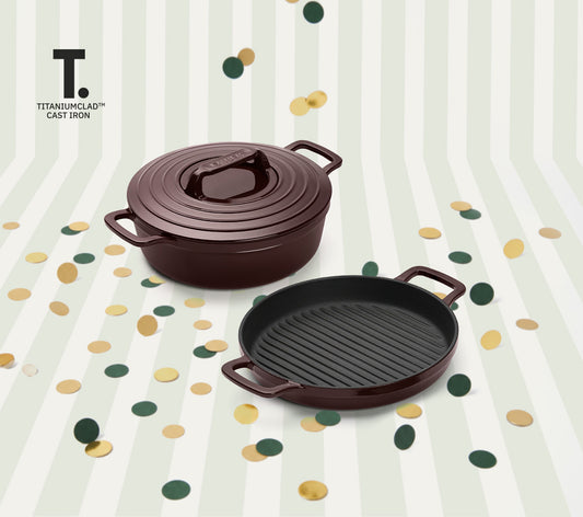 TitaniumClad™ Cast Iron Duo - Wine