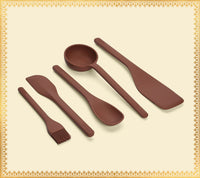 Set of 5 (Ladle, Brush, Flip, Stir, Scrape) - Jaipur Terracotta